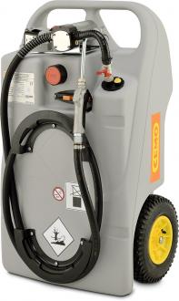 Cuve à huile CEMO avec pompe 12 V sur batterie - 100 litres