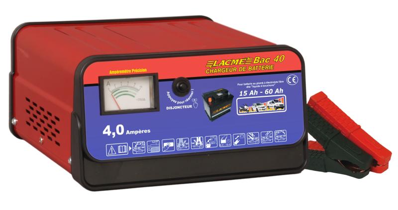 Chargeur de batterie lacmé - BAC40 - 4A