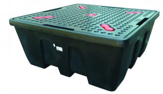 Bac de rétention de 1260 litres + Caillebotis
