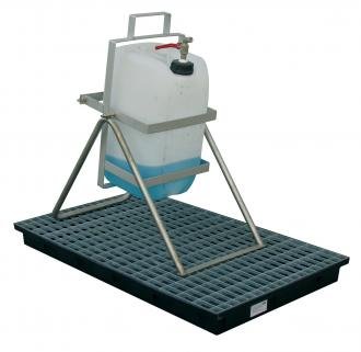 Chevalet porte-bidon inox 60 litres
