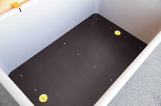 Fond plat bac polyester 200 L