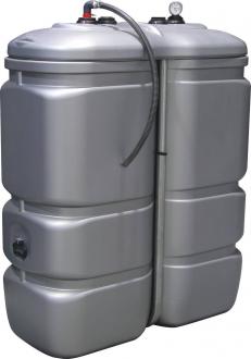 Cuve double paroi 1000L pré-équipée pour gasoil, GNR