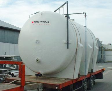Cuve engrais liquide 30m³ polyester Rousseau 