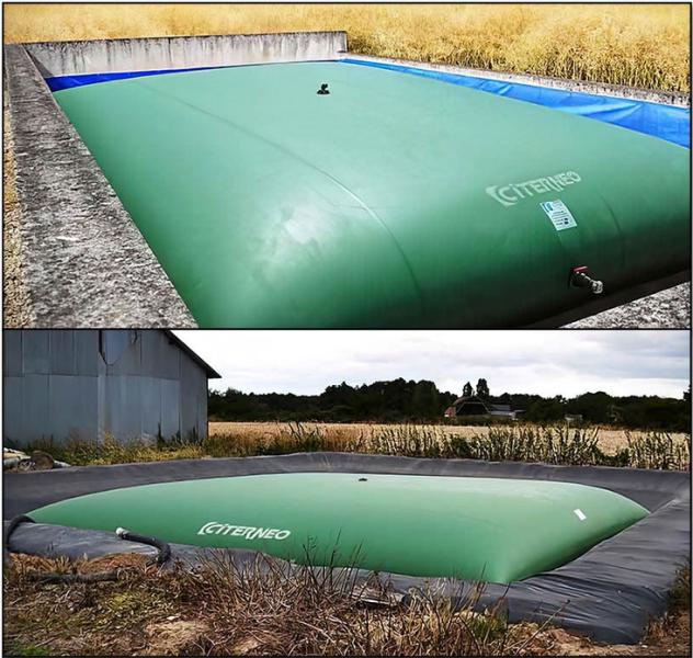 Cuve souple engrais liquide 25m³ avec rétention