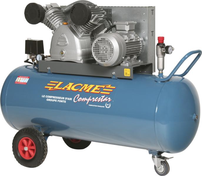Compresseur 200 litres Lacmé : COMPRESTAR 36V200T SP/ELV