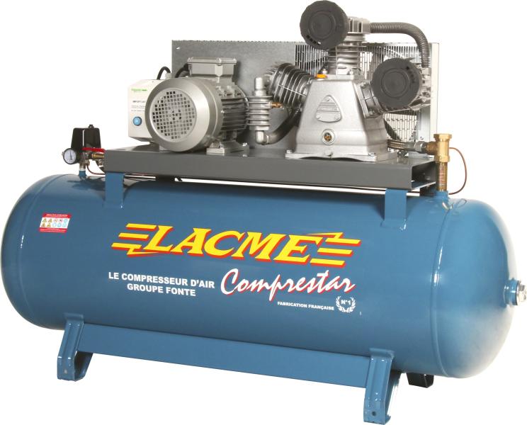 Compresseur 300 litres Lacmé : COMPRESTAR 3042B SP/ELV