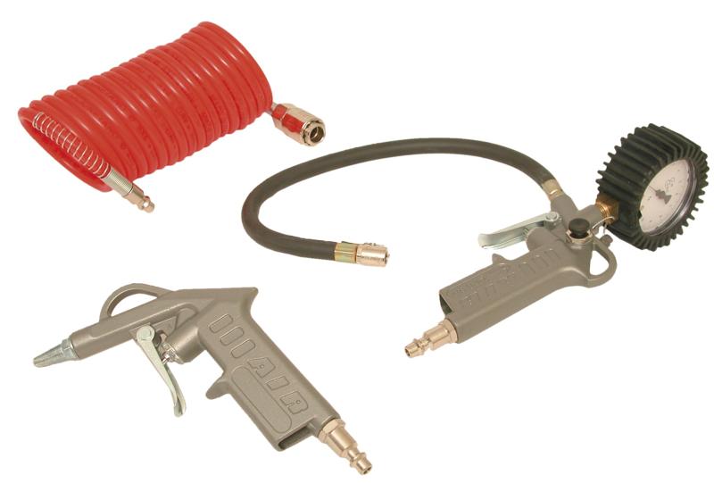 Lot de 3 accessoires - Kit complet: Souflette, Pistolet