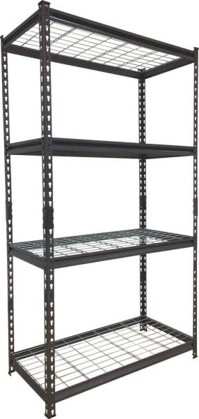 Etagère rayonnage 1000 kg - 4 tablettes grillagées - Drakkar