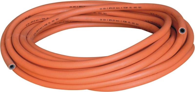 Tuyau propane 6.3x13.3mm orange - 20m