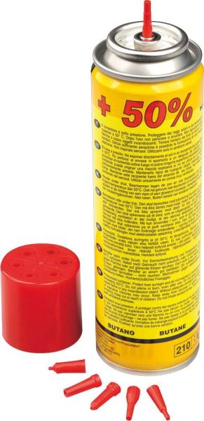 Cartouche de gaz avec 6 adaptateurs - KEMPER - 90g