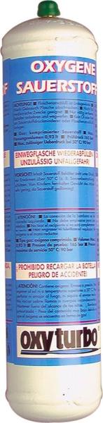 Bouteille d'oxygène - 110L - 110 bar - Oxyturbo