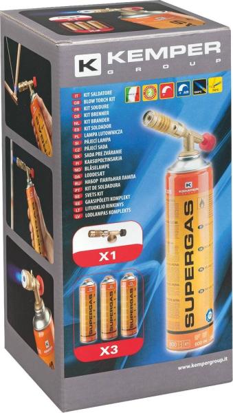 Lampe à souder SUPERGAS + 3 cartouches