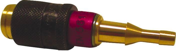 Raccord rapide femelle STOPTAC - Gaz sur tuyau 6-10mm