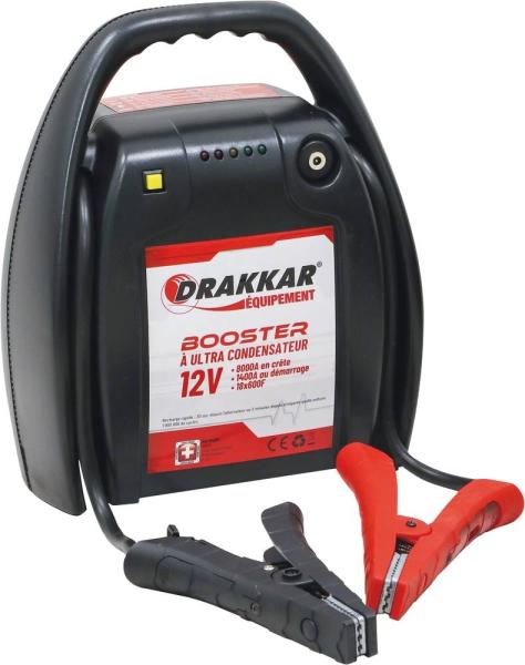 Booster 12V - 8000A batterie - Condensateurs / Sans batterie !