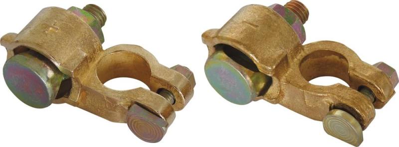 Colliers de batterie + et -  PL à batterie - Double serrage - 95mm²