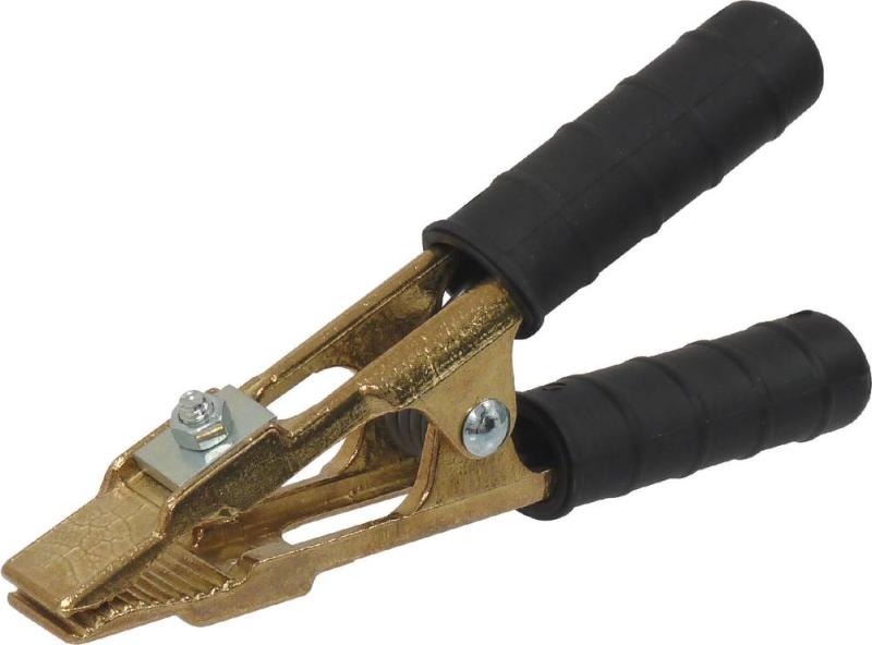 Pince laiton mors plat noire - 250A - 143mm