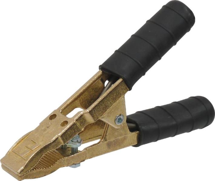 Pince laiton mors plat noire 350A - 168mm