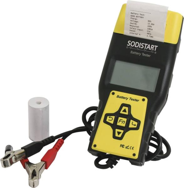 Testeur de batterie digital 12/24V - Imprimante test de charge-démarrage