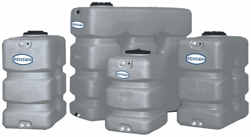 Cuve à eau 500L RENSON grise – verticale hors sol