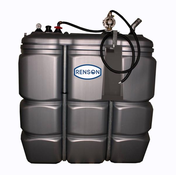 Cuve à huile usagée double paroi 1500 litres avec pompe de transfert 