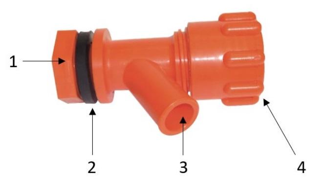 Robinet PE DN15 + cuve PFV durable pour liquides