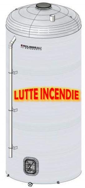 Citerne verticale lutte incendie 60000 litres - Vanne DN100