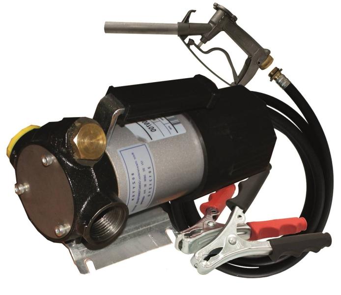 Pompe de transfert gasoil 12 Volt avec tuyau et pistolet – 80 l/min