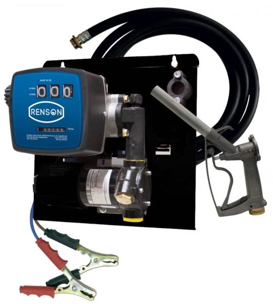 Pompe gasoil 12 Volt avec tuyau, pistolet, compteur – 60 l/min