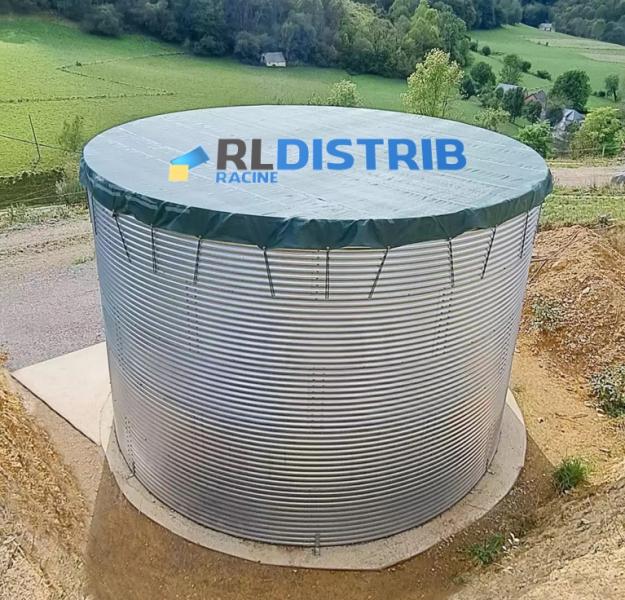 Citerne de Stockage d'Eau en Acier Galvanisé Hors Sol – 50 m³
