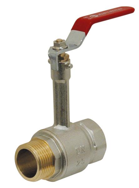 Vanne Mâle - Femelle avec prolongateur en laiton monobloc - Ø33mm - 1''1/4
