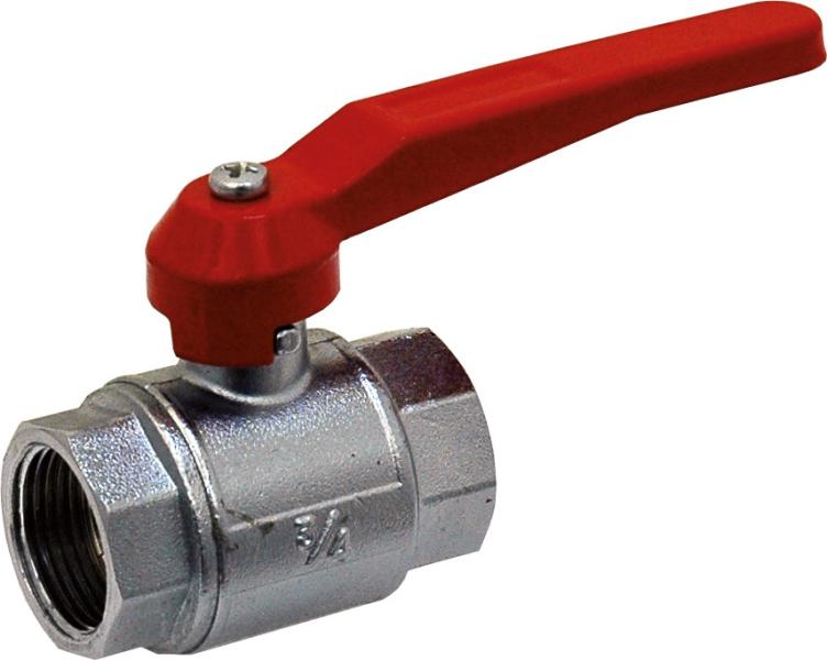Vanne laiton industrie chromé sortie femelle - Ø40mm - 1''1/2