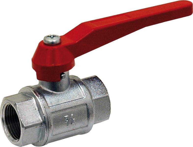 Vanne laiton industrie série forte chromé sortie femelle - Ø33mm - 1''1/4