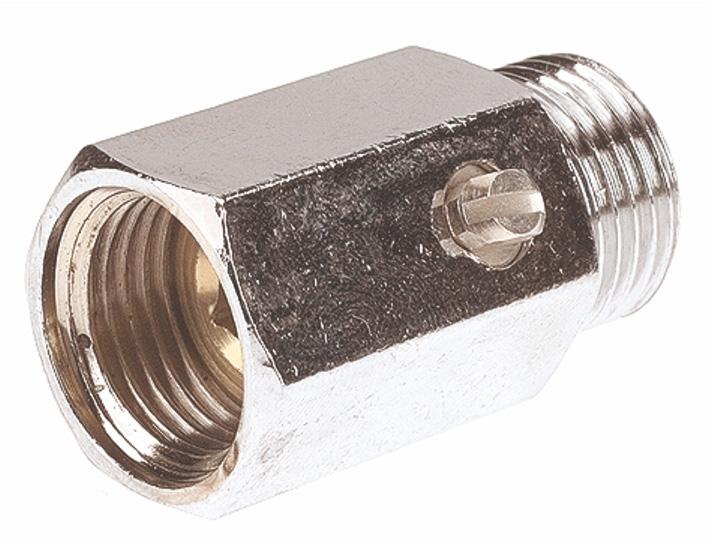 Vanne laiton mini M/F avec manœuvre tournevis - Ø5mm - 1/8''