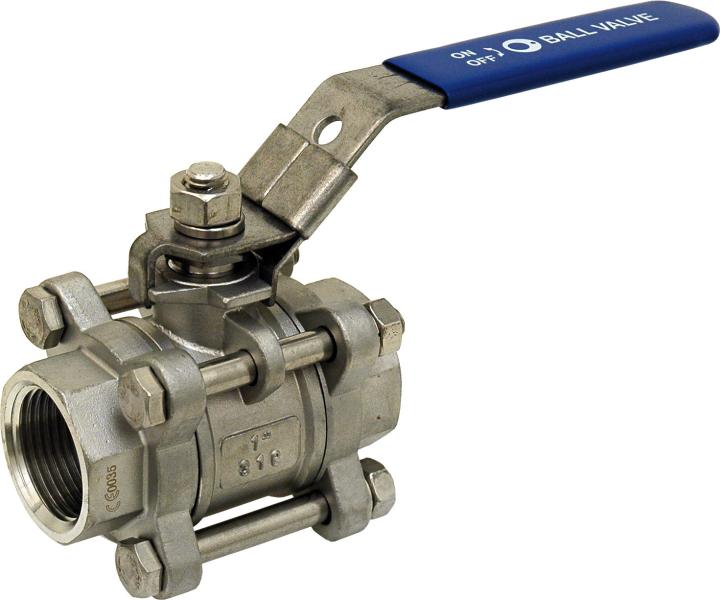 Vanne démontable en inox femelle passage intégral - Ø26mm - 1''