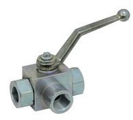 Vanne pour application hydraulique 3 voies femelle - Ø26mm - 1''