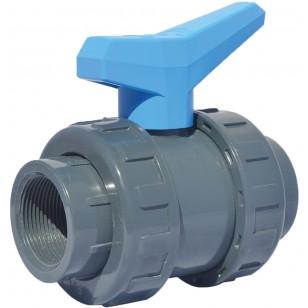 Vanne PVC à visser sortie femelle DN15 -1/2''