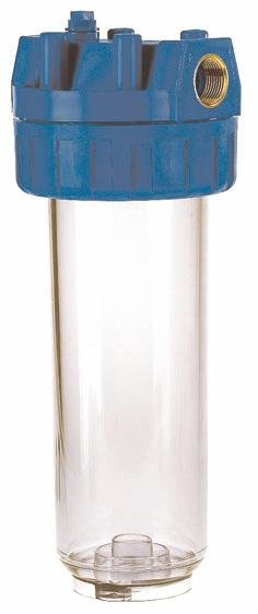 Bocal transparent pour cartouche de filtration d'eau - DN20