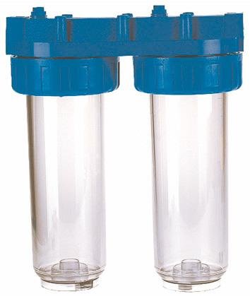 Lot de deux supports de cartouches de filtration d'eau - DN20