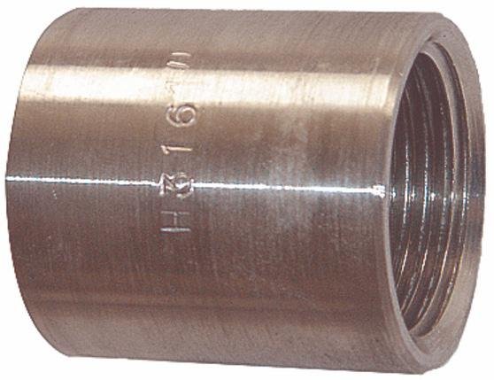 Manchon femelle - femelle en inox 316 - Ø65 mm