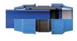 Manchon bleu en polypropylène pour tuyau PE - Ø40