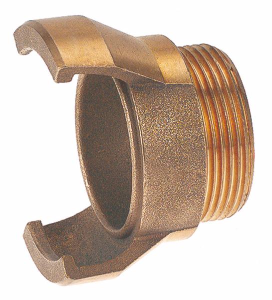 Raccord pompier en bronze sortie mâle sans verrou - Ø30