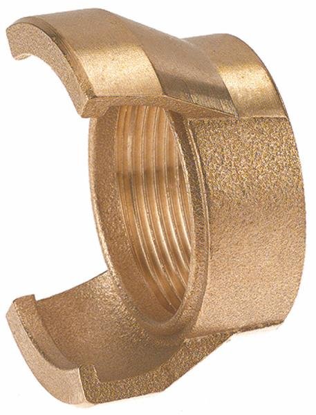 Raccord pompier en bronze sortie femelle sans verrou - Ø25