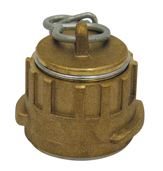 Bouchon de raccord pompier en bronze - Ø25