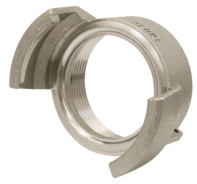 Raccord pompier en inox sortie femelle sans verrou - Ø100