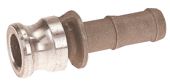 Adaptateur cannelé raccord rapide à came - Ø30