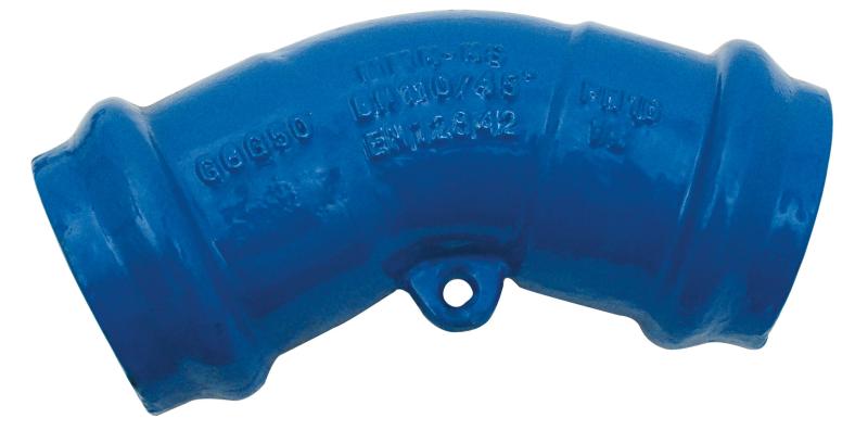 Coude 45° à deux emboîtements - Ø250