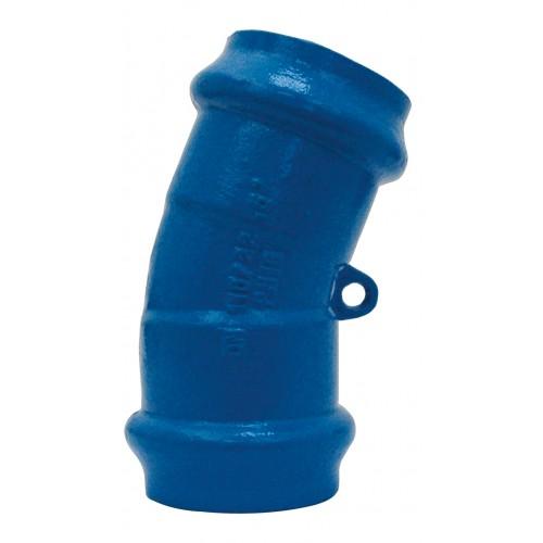 Coude 22°30 à deux emboîtements - Ø75