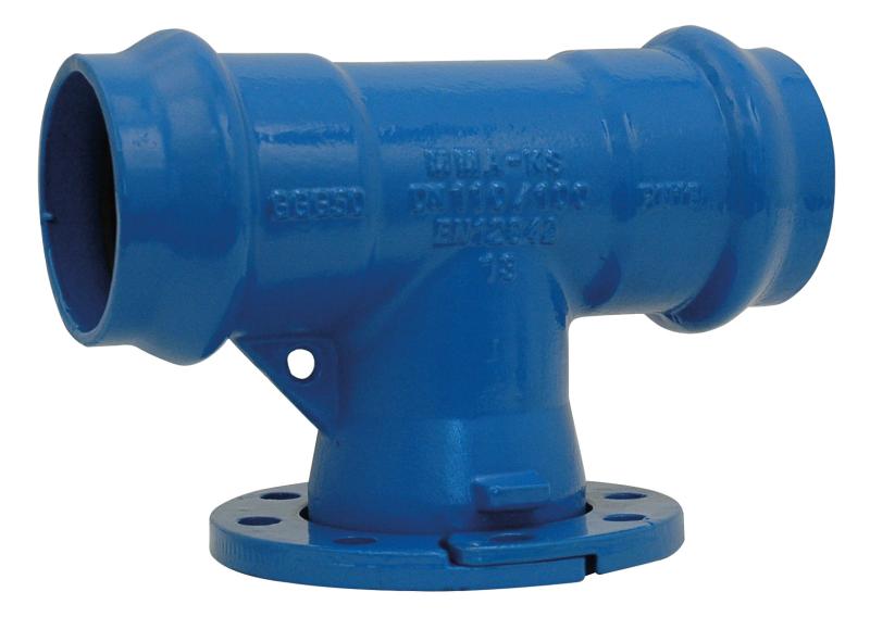 Té à 3 emboîtements et bride mobile - Ø200/80/200