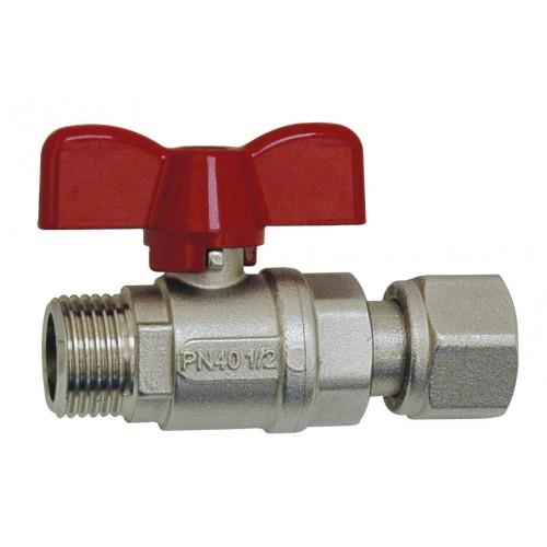 Vanne à décompression M/F avec écrou tournant  1/4''