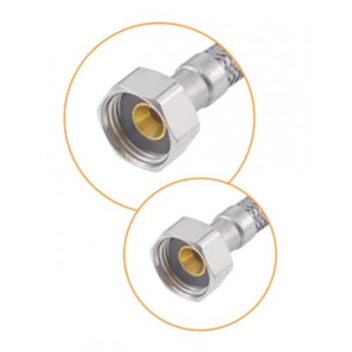 Tresse de plomberie 150 cm inox femelle - femelle Ø20